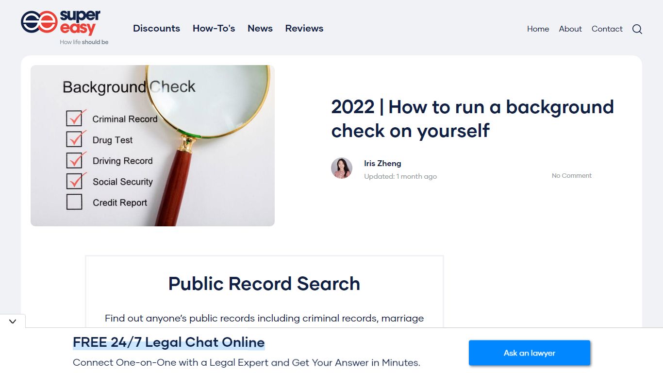 2022 | How to run a background check on yourself - Super Easy